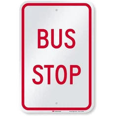 Segnali di fermata dell'autobus facili da identificare