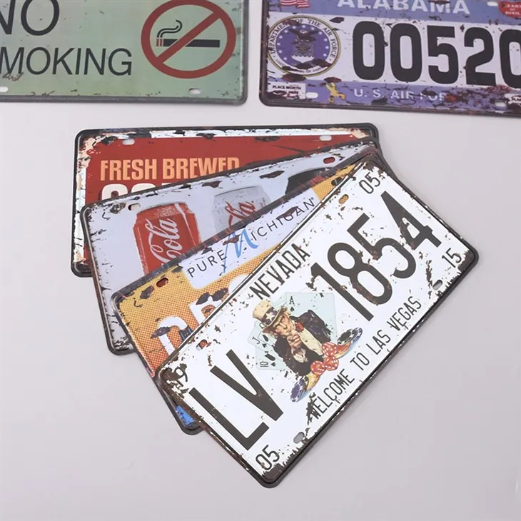 Cartello in metallo nostalgico retrò americano