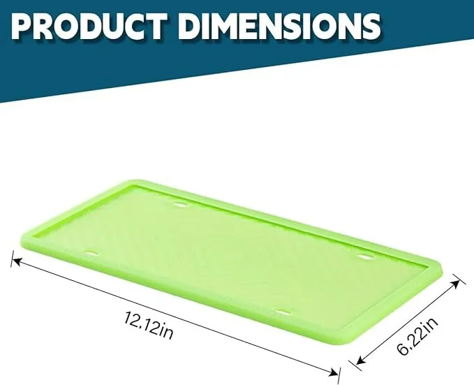Car Front Back Silicone License Plate Frame