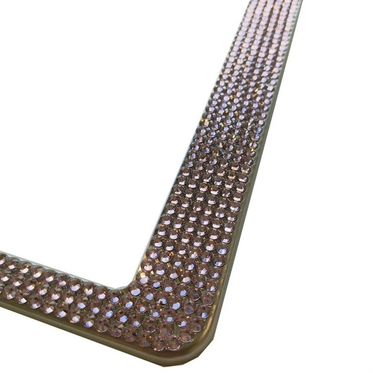 Sparkly Diamond Rhinestone Car Plate Holder factory