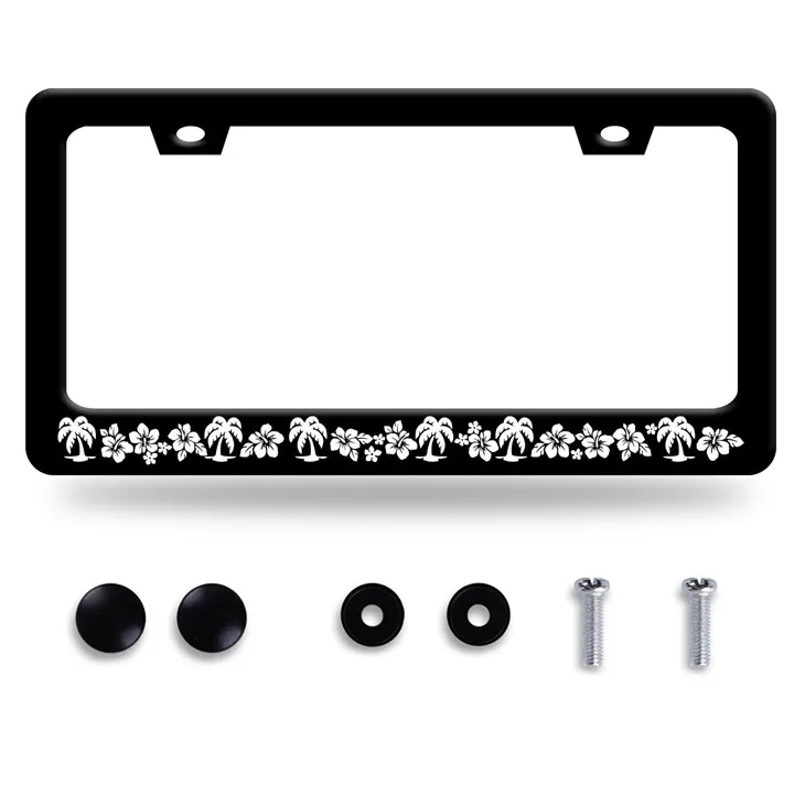 Decorazione della copertura della targa con viti