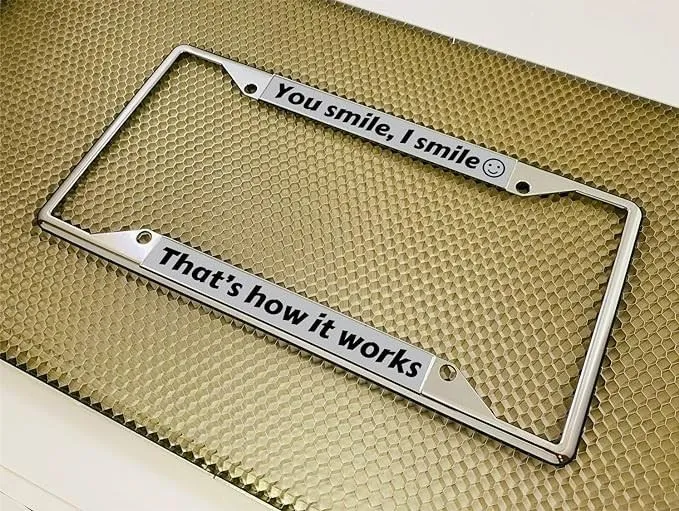 Personalized With Custom Text License Plate Frame